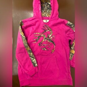 Legendary Whitetails Girls Pink/Camo Hoodie Sweatshirt Size Large​